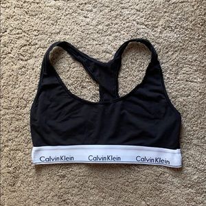 Classic black Calvin Klein bralette